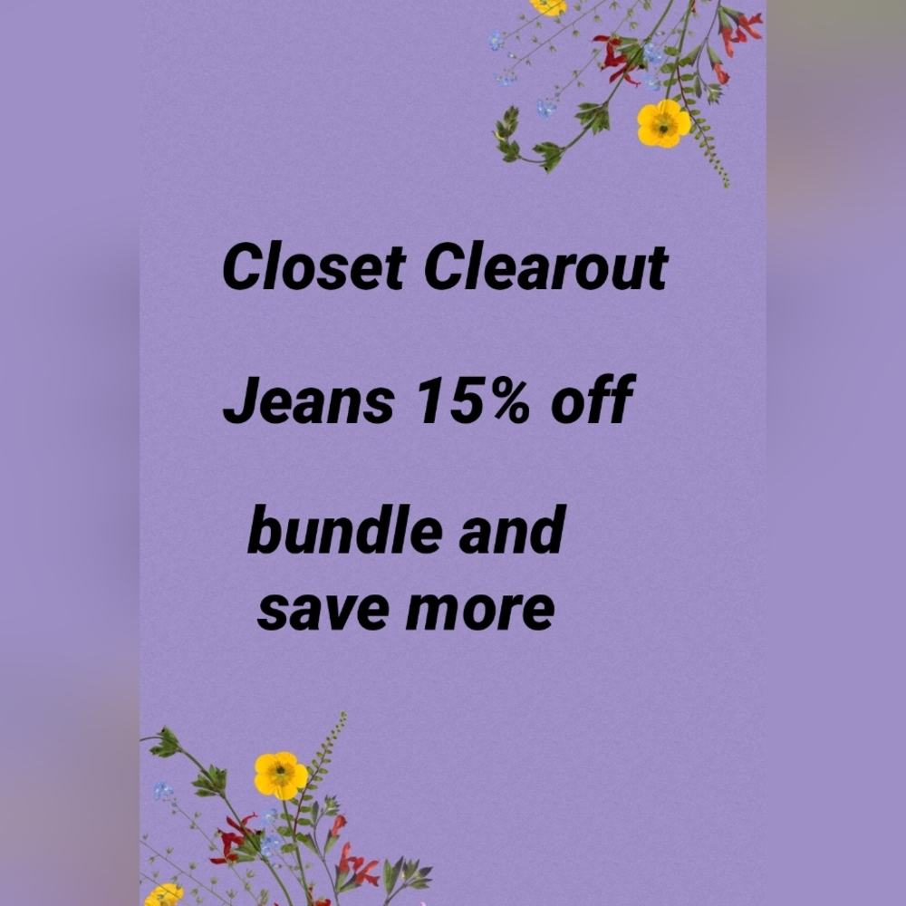 Closet Clearout..Jeans 15% Off‎